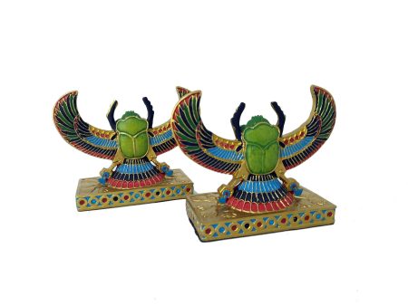 Winged Scarab Beetle Statue Online now