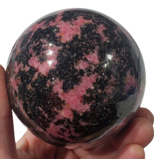 Rhodonite Sphere, Brasil For Cheap