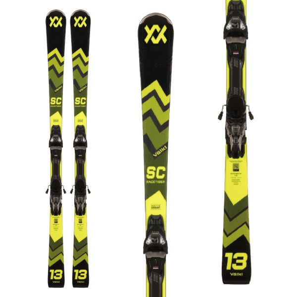 Volkl Racetiger SC Black Ski + VMotion 12 GW Binding 2025 Online Sale