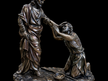 Jesus Healing Blind Man Statue Online