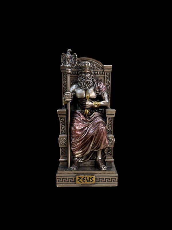 Zeus Enthroned Mini Statue Cheap