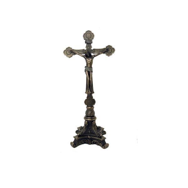 Standing Crucifix - Jesus Christ On Cross Bronze Statue Online Sale