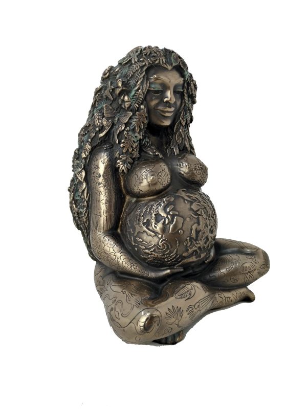 Gaia Mother Earth Goddess Statue - Cold Cast Bronze Cheap