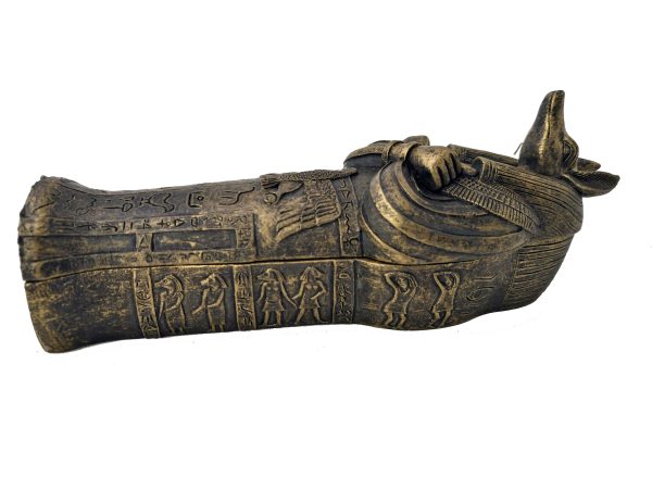 Anubis Sarcophagus With Mummy Box Cast Resin Replica - 3 Pieces Online Hot Sale