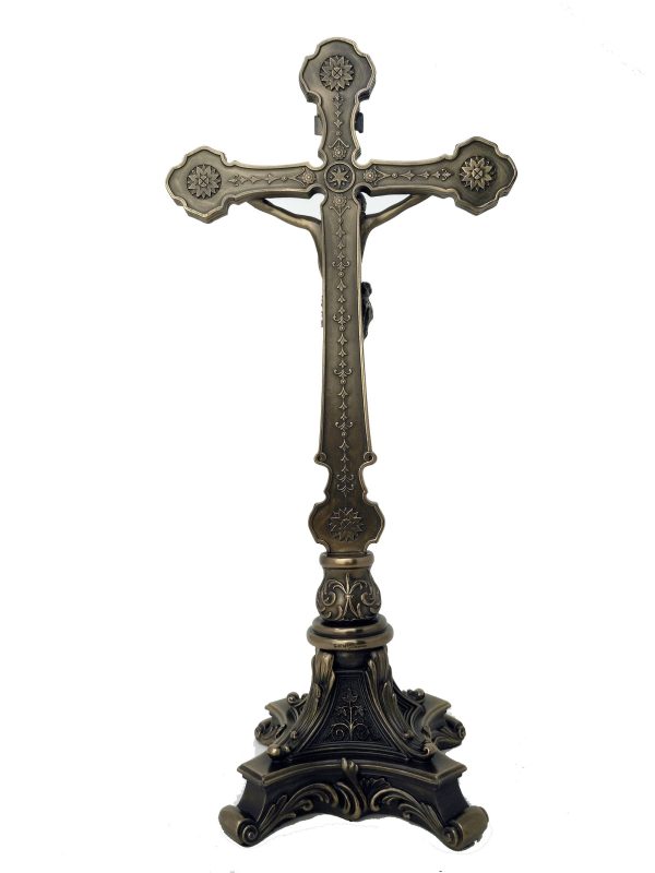 Standing Crucifix - Jesus Christ On Cross Bronze Statue Online Sale