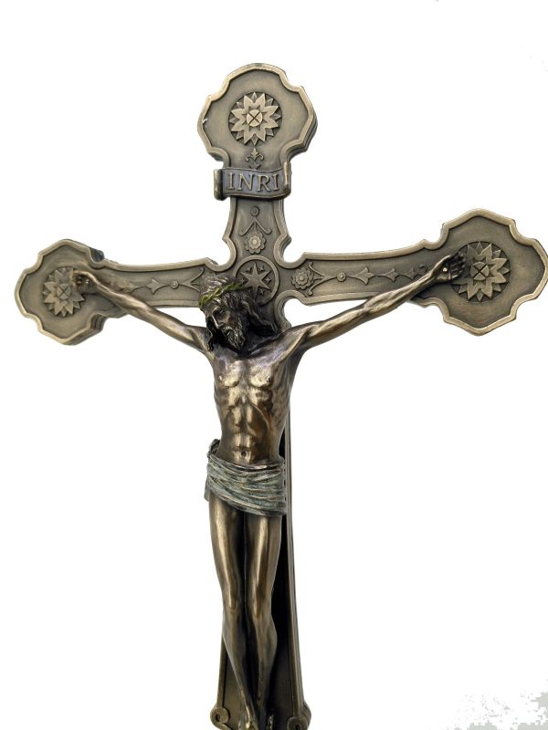 Standing Crucifix - Jesus Christ On Cross Bronze Statue Online Sale