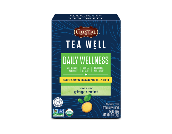 TeaWell Organic Ginger Mint Wellness Tea For Cheap