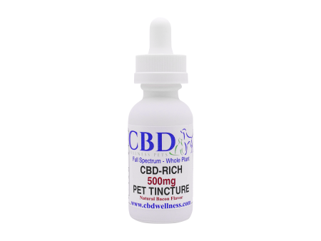 500mg Natural Bacon CBD-Rich Pet Tincture on Sale