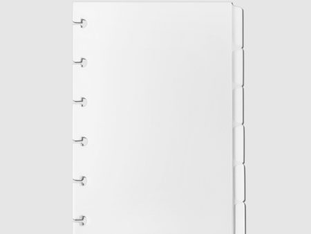 Blank Side Tab Planner Dividers | Low Profile | Matte For Discount