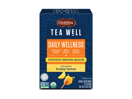 TeaWell Organic Honey Lemon Wellness Tea Supply