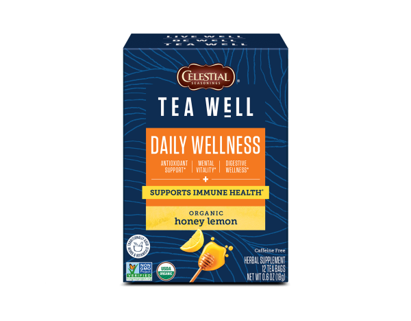 TeaWell Organic Honey Lemon Wellness Tea Supply