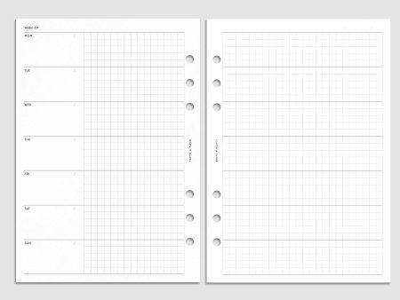 Hobonichi Style Weekly Layout Planner Inserts For Discount