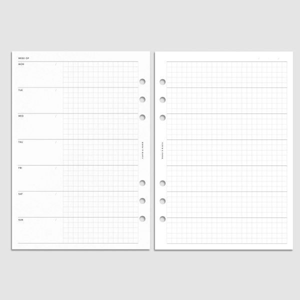 Hobonichi Style Weekly Layout Planner Inserts For Discount