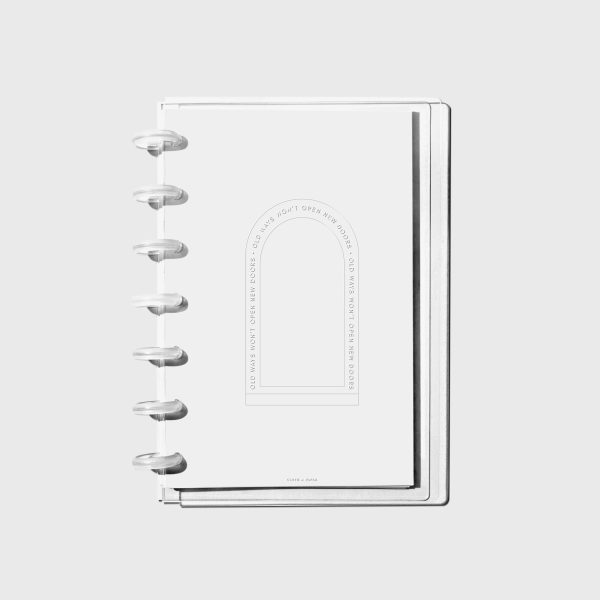 Glass Plastic Discbound Notebook Covers | New Doors | HP Mini Cheap