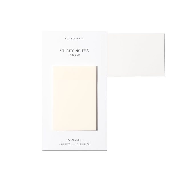 Transparent Rectangular Sticky Notes | Le Blanc | 2x3 For Discount