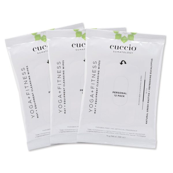 FITNESS EQUIPMENT + MAT CLEANING WIPES - 3 PACKS Hot on Sale