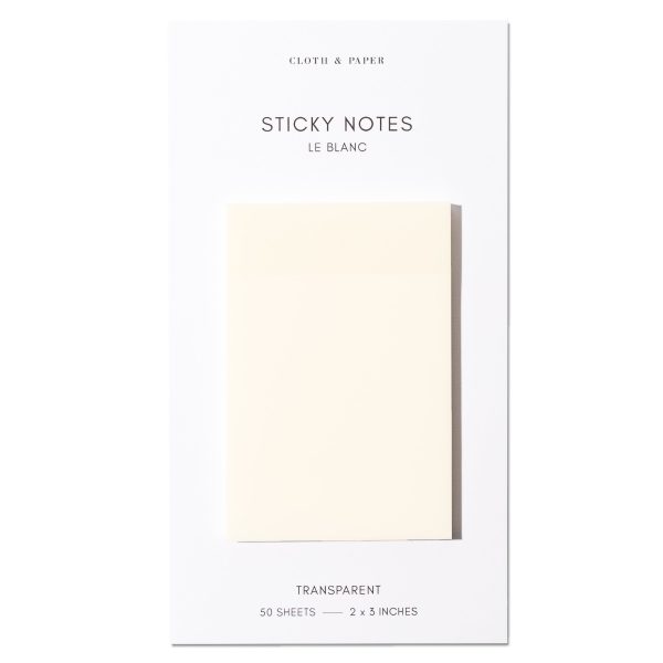 Transparent Rectangular Sticky Notes | Le Blanc | 2x3 For Discount