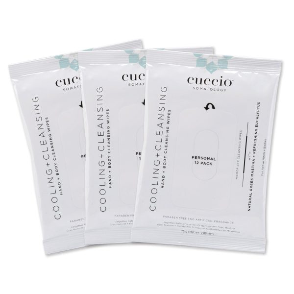 COOLING + CLEANSING ACTIVE BODY WIPES - 3 PACKS Online Sale