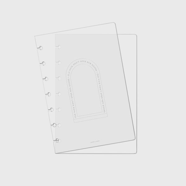 Glass Plastic Discbound Notebook Covers | New Doors | HP Mini Cheap