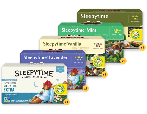 Sleepytime Favorites Sampler 5-Pack Hot on Sale