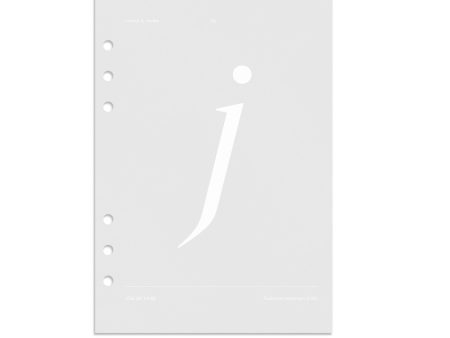 Monogram Vellum Planner Dashboard | J Online