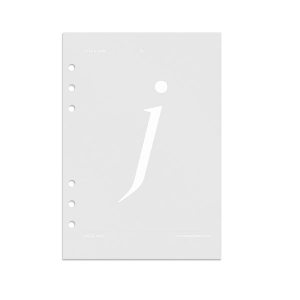 Monogram Vellum Planner Dashboard | J Online