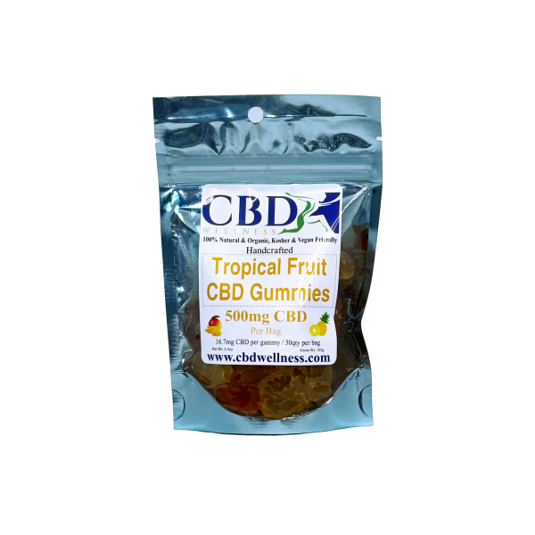 500mg CBD Tropical Fruit Gummies Online