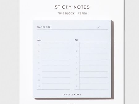 Time Block Sticky Note Supply