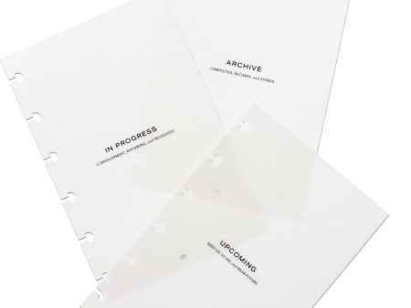 Vellum Section Planner Dashboard Set on Sale