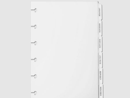 Monthly Side Tab Planner Dividers | Low Profile | Matte Cheap