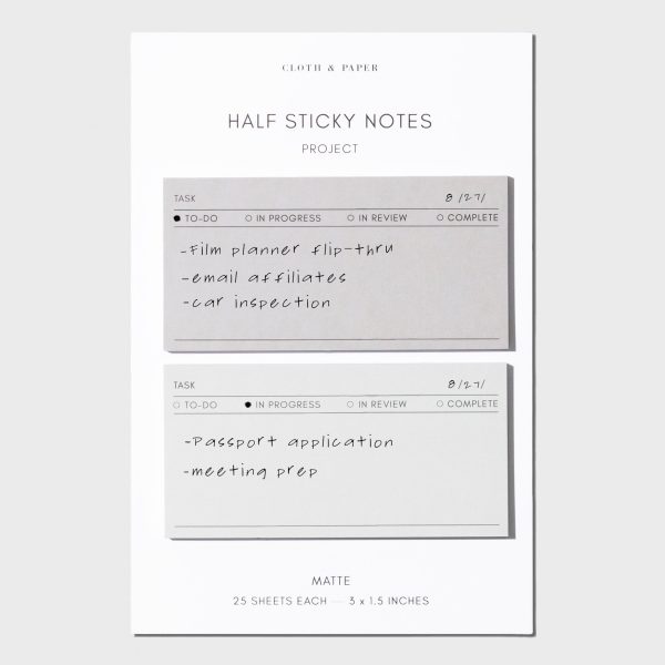 Project Half Sticky Note Cheap