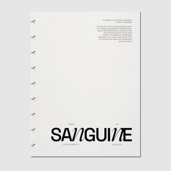 Sanguine Vellum Planner Dashboard For Discount