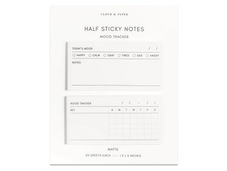 Half Sticky Notes | Mood Tracker Supply