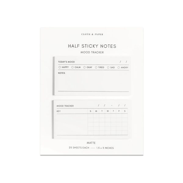 Half Sticky Notes | Mood Tracker Supply