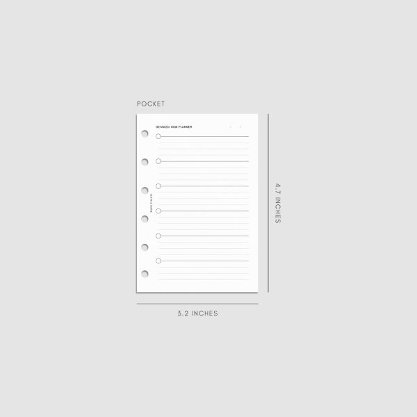 Detailed Task Planner Inserts Supply