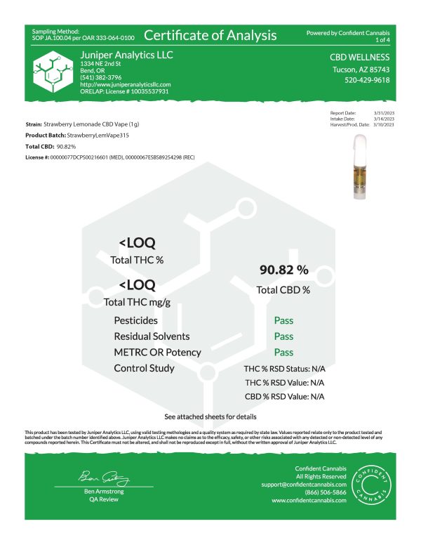 Strawberry Lemonade CBD Vape Discount