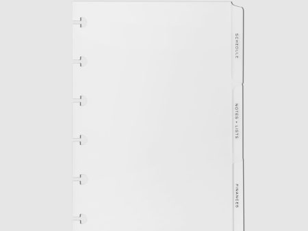 The Essentials Side Tab Planner Dividers | Low Profile | Matte Cheap