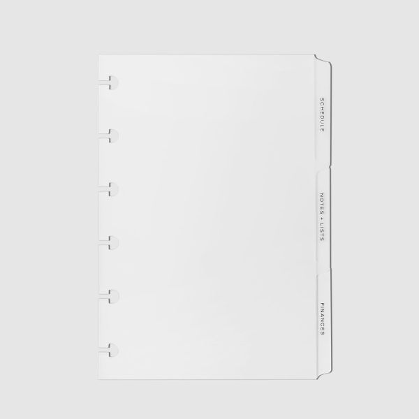 The Essentials Side Tab Planner Dividers | Low Profile | Matte Cheap