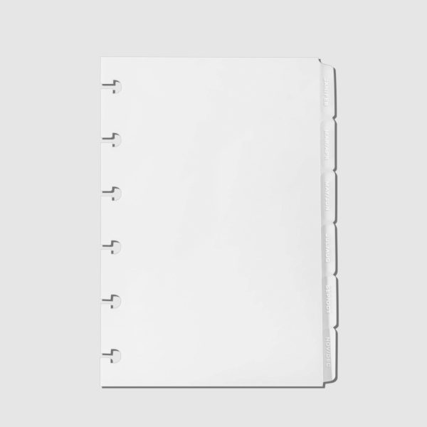 Monthly Side Tab Planner Dividers | Low Profile | Matte Cheap