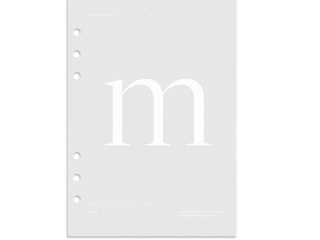 Monogram Vellum Planner Dashboard | M on Sale