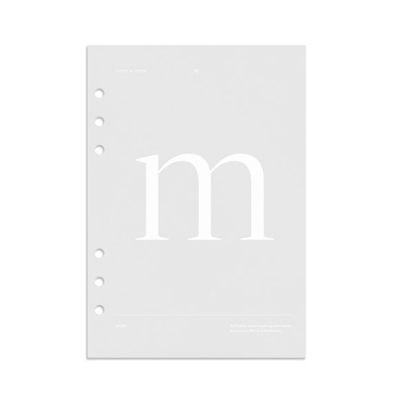 Monogram Vellum Planner Dashboard | M on Sale