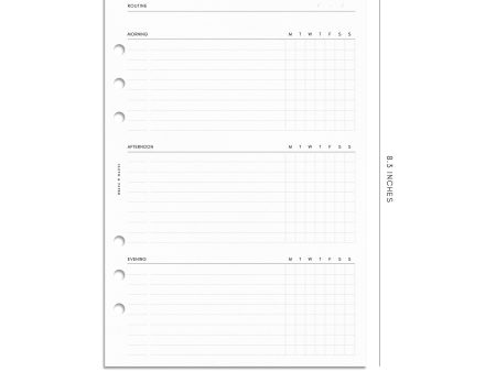 Routine Builder Planner Inserts For Discount