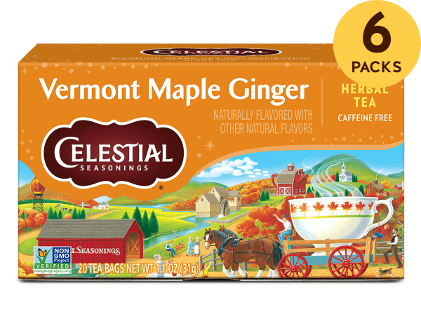 Vermont Maple Ginger Herbal Tea For Sale