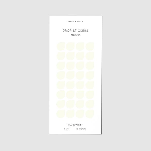 Minimal Shape Sticker Set | Transparent | Drops For Cheap