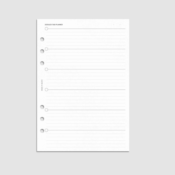 Detailed Task Planner Inserts Supply