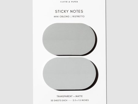 Mini Oblong Sticky Note Set | Ristretto Discount