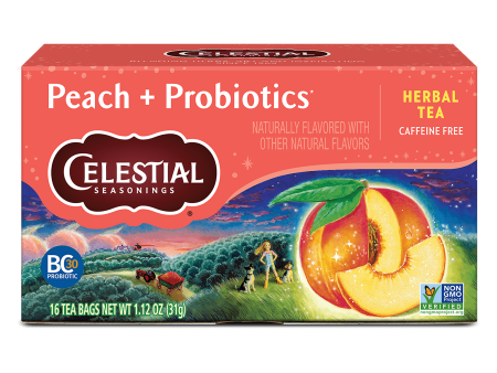 Peach plus Probiotics Herbal Tea Online now