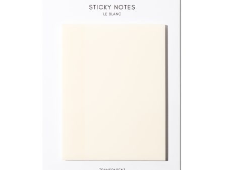 Transparent Rectangular Sticky Notes | Le Blanc | 4x3 Online Sale