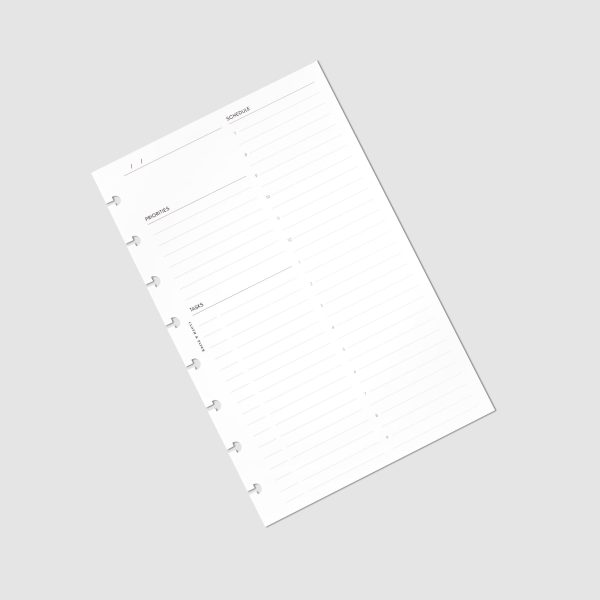 Undated Daily Planner Inserts | Refreshed Layout Online Hot Sale