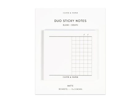 Duo Sticky Notes | Blank + Graph For Cheap